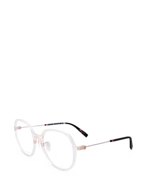 geometric-frame glasses