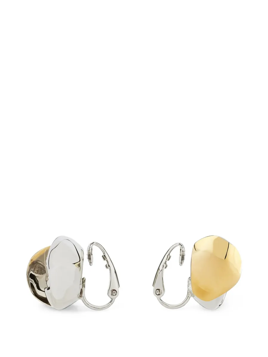 Flower crystal-embellished clip-on earrings 3