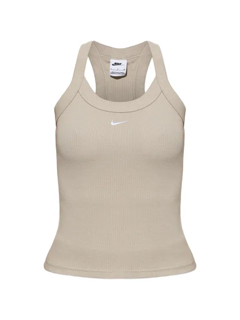 ribbed-knit racerback top