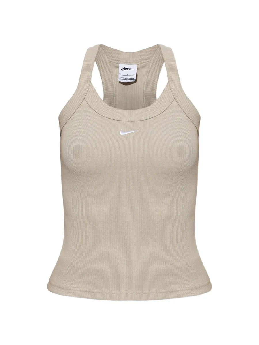 ribbed-knit racerback top 1