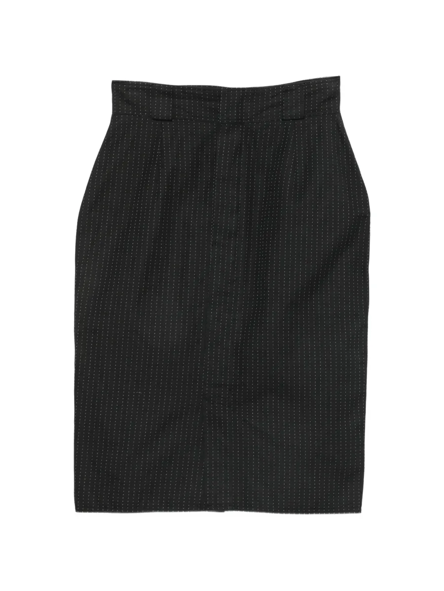 1970s micro-pattern midi pencil skirt 1
