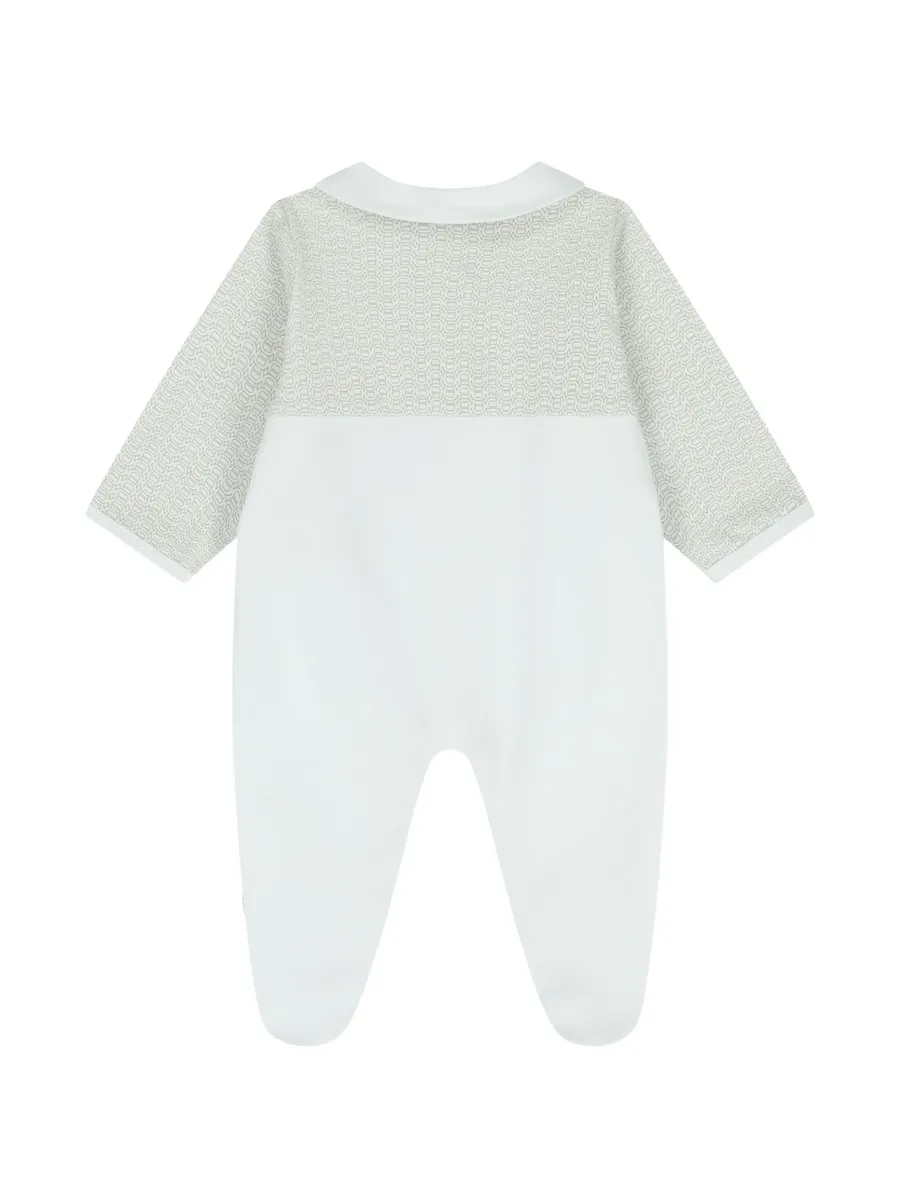 logo-print Peter Pan collar babygrow set 4