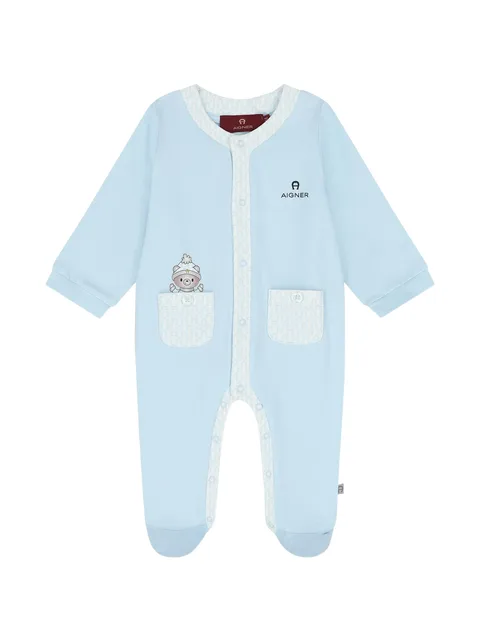 bear-print babygrow