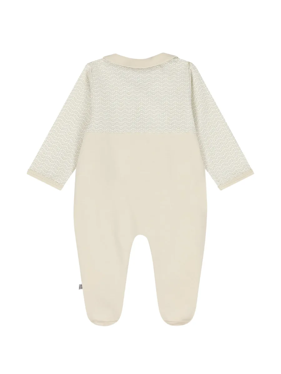 monogram-print pleated romper 2