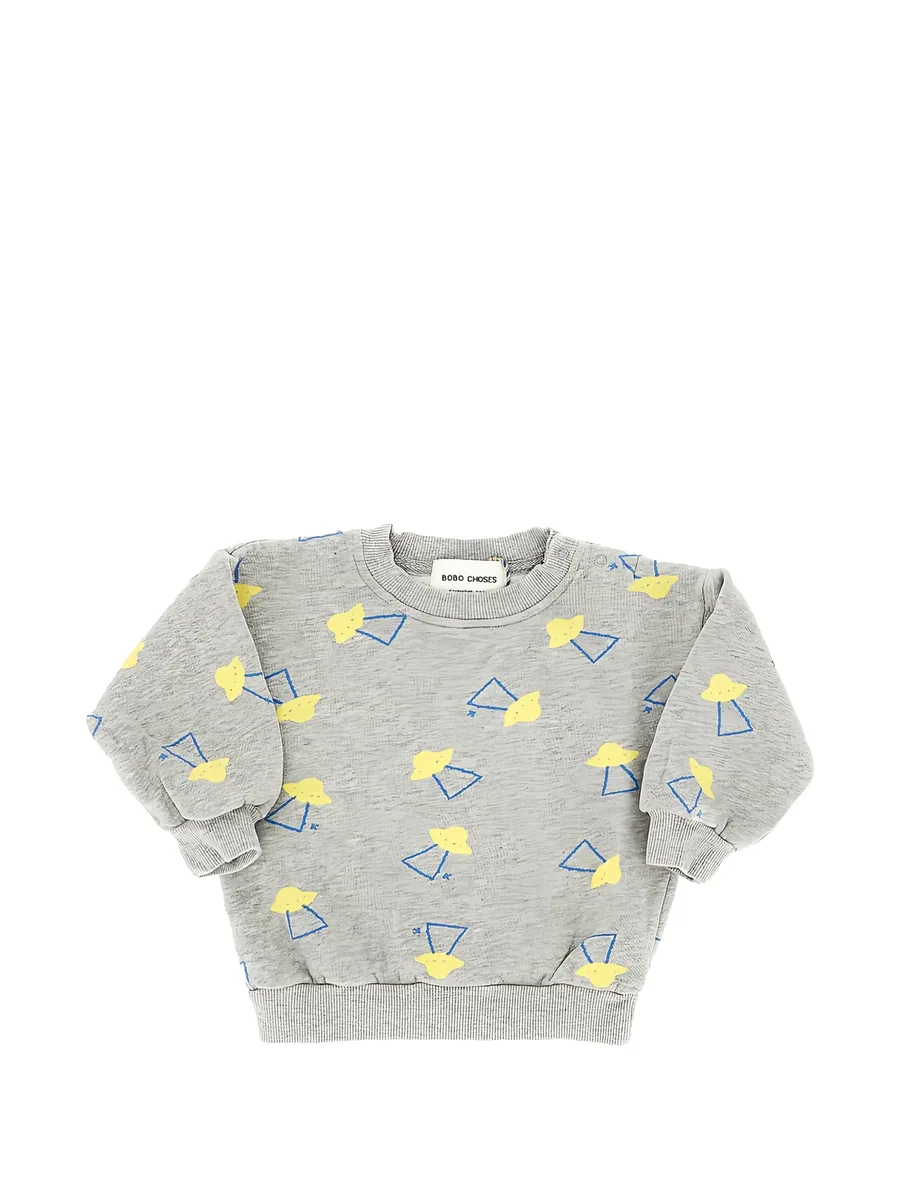 Pixel Abduction graphic-print cotton sweater 1