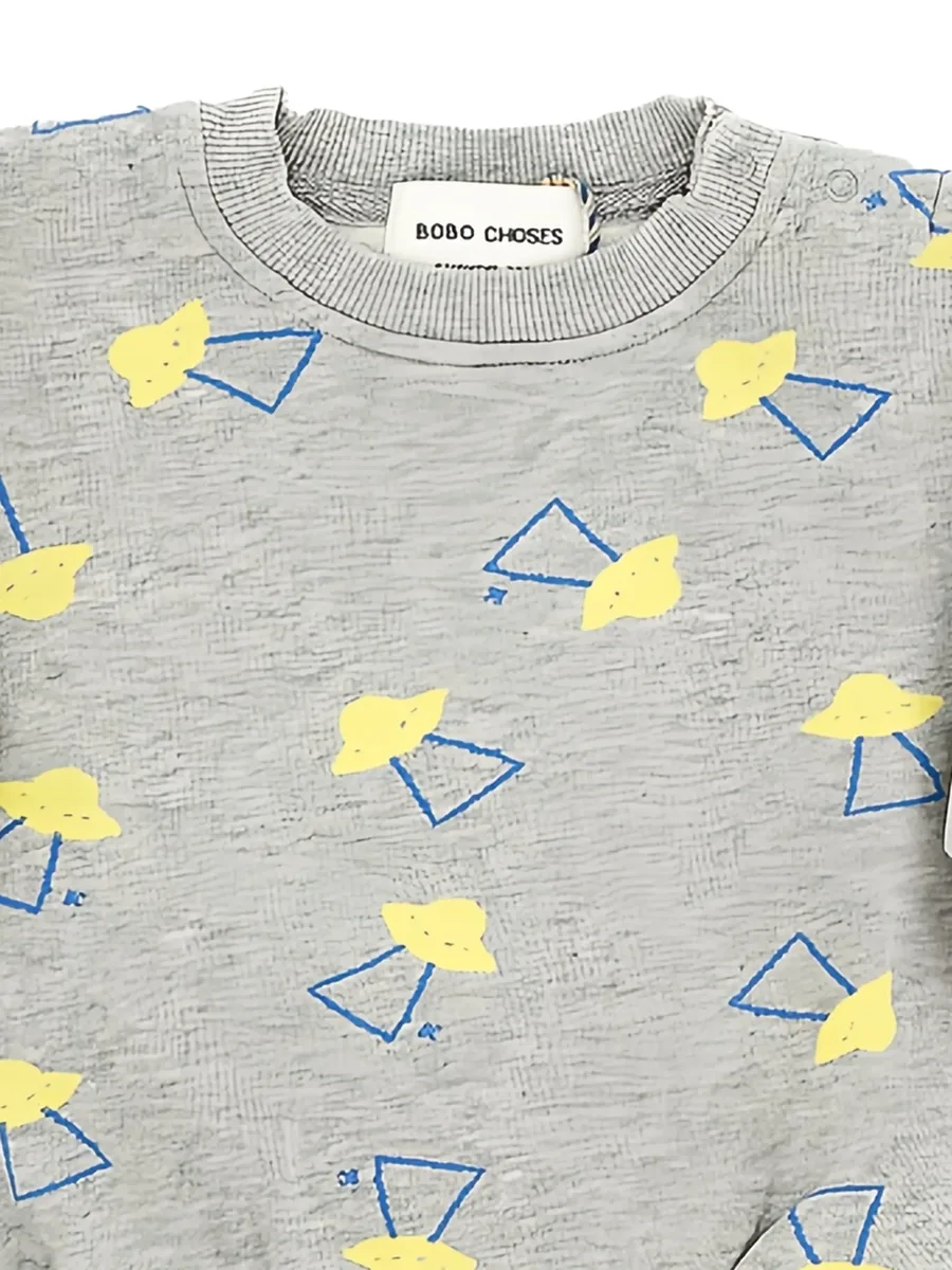 Pixel Abduction graphic-print cotton sweater 2