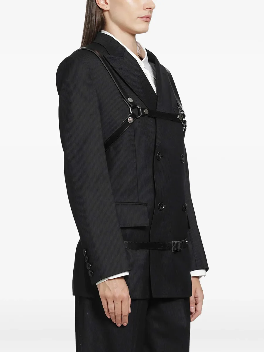 buckle-fastening leather harness 2