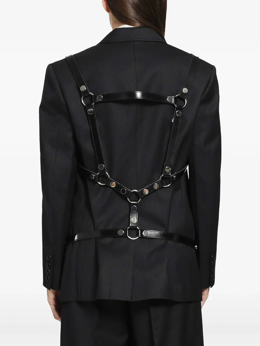 buckle-fastening leather harness 3