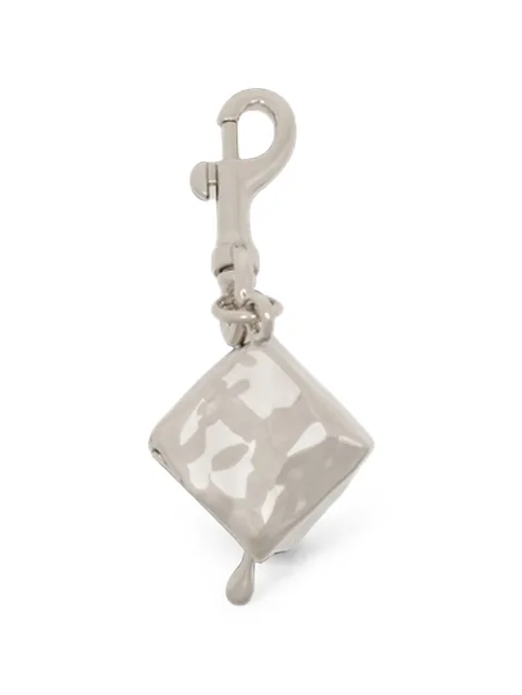 Melting Ice cube silver-tone charm