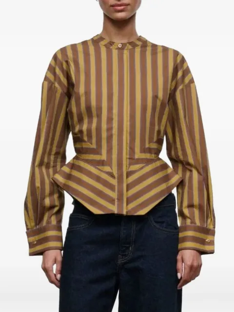 Rhys striped peplum top
