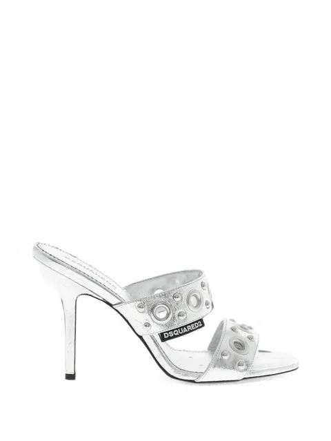eyelet-embellished sandals
