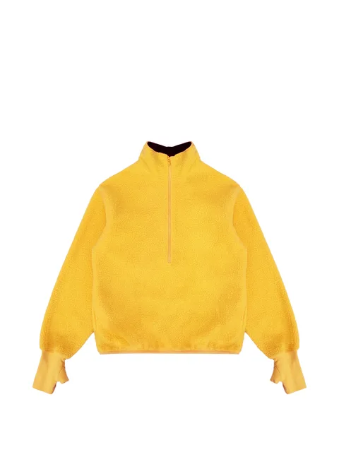 fleece half-zip sweater
