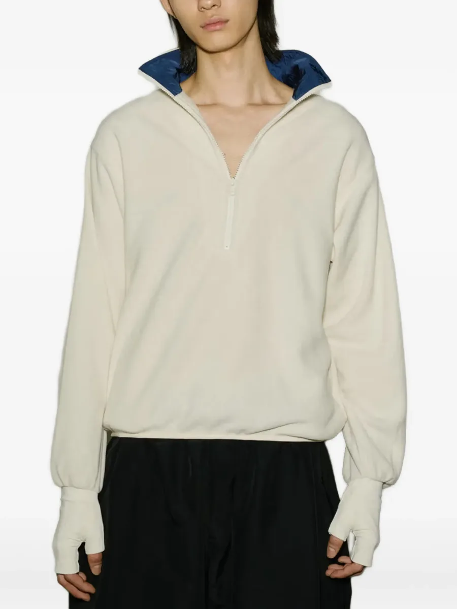 quarter-zip fleece sweater 3