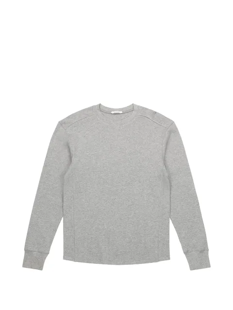 waffle-knit long-sleeve T-shirt