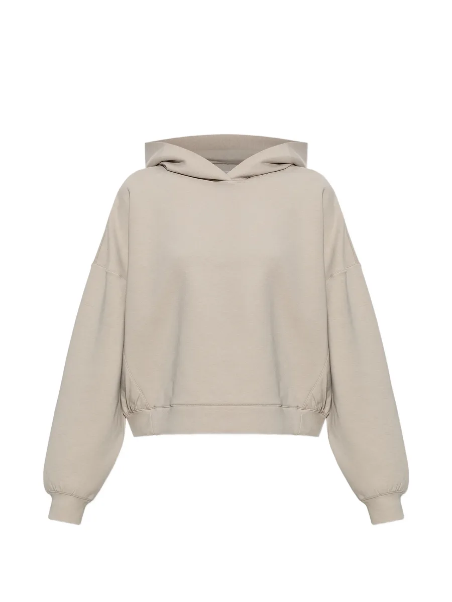 logo-print cropped hoodie 1