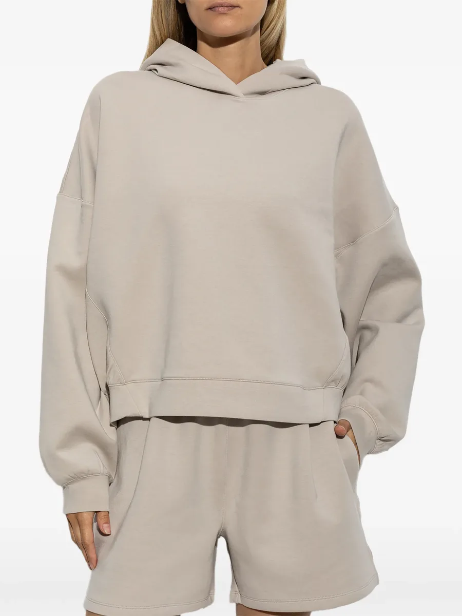 logo-print cropped hoodie 3