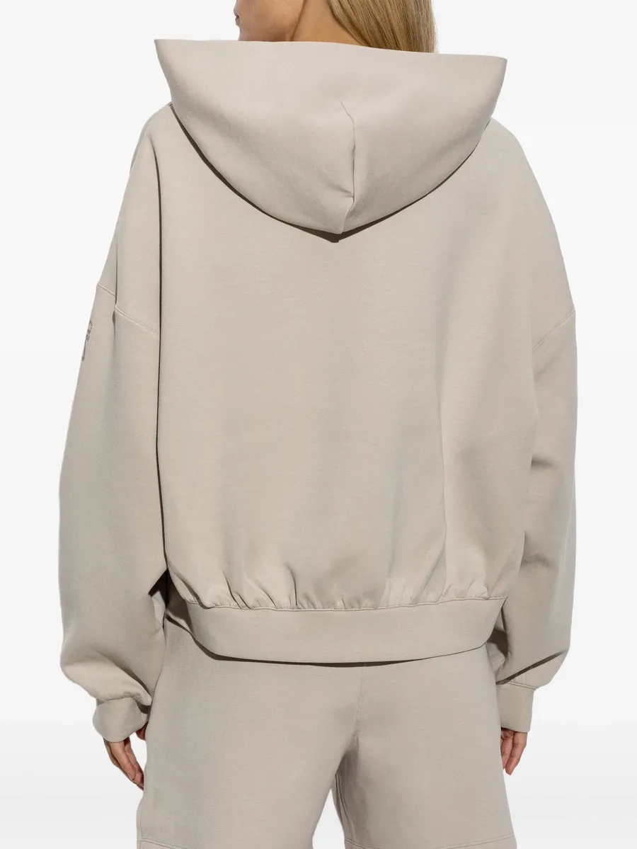 logo-print cropped hoodie 4