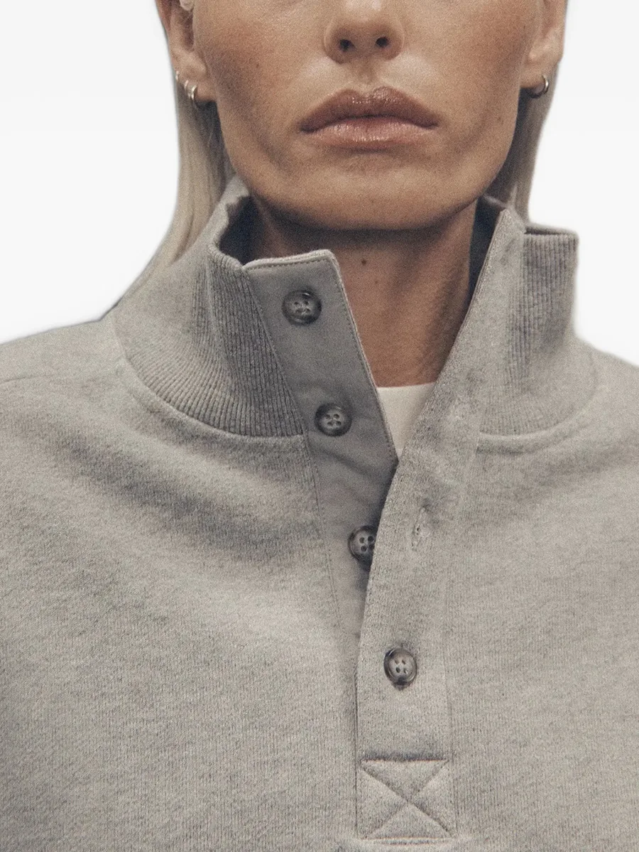 button-up high-neck sweater 2