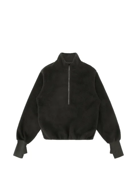 half-zip fleece sweater