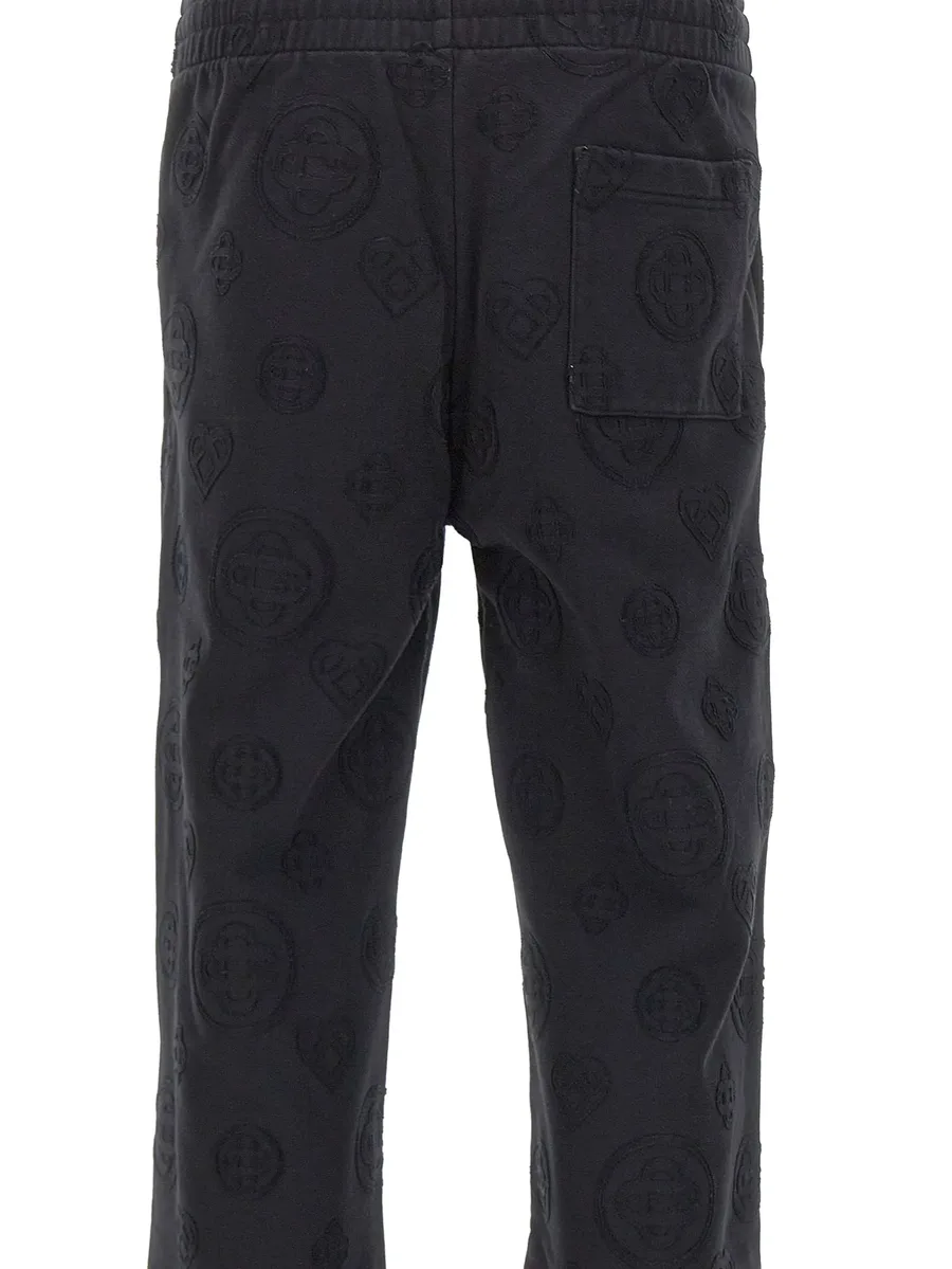 appliqué monogram track pants 4