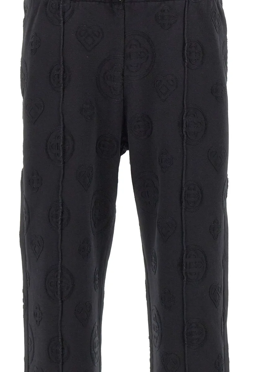 appliqué monogram track pants 5