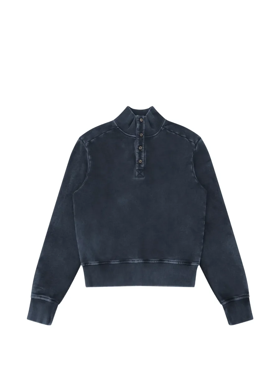 button-placket sweater 1