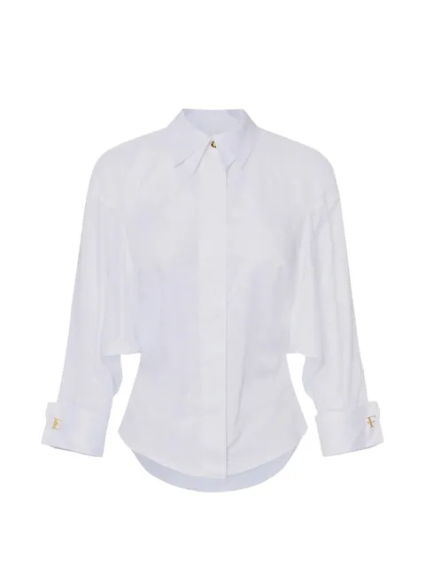 jacquard cotton shirt with cufflinks