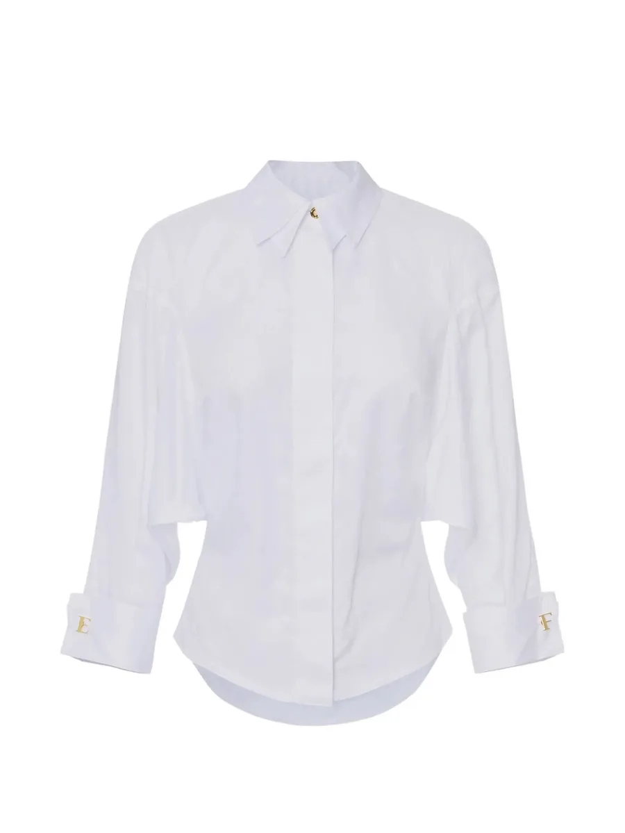 jacquard cotton shirt with cufflinks 1