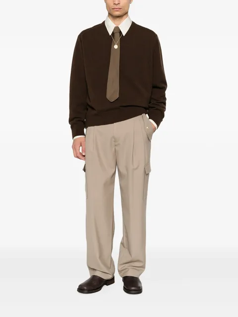 pleated cargo pants