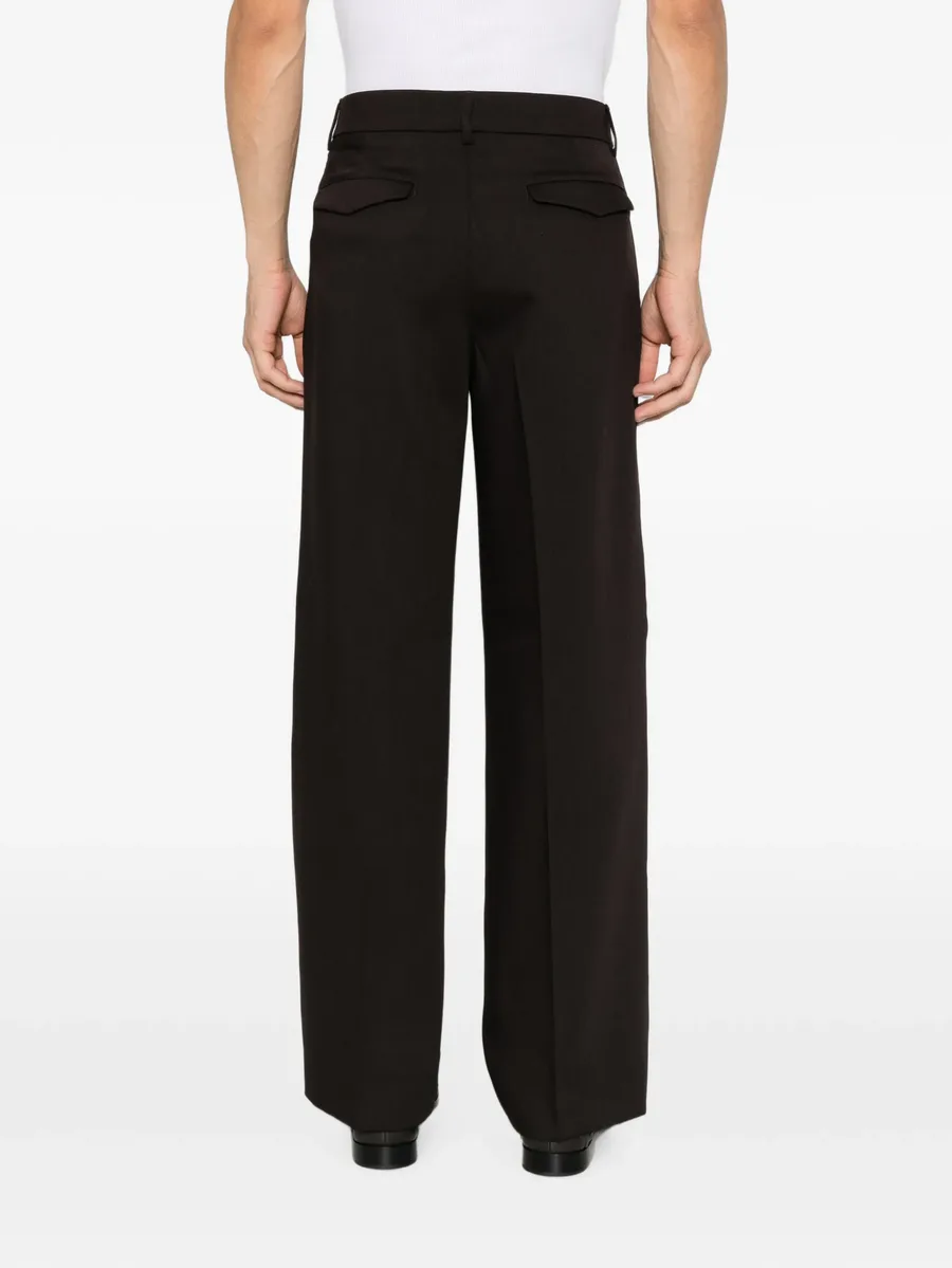 pressed-crease tailored trousers 4