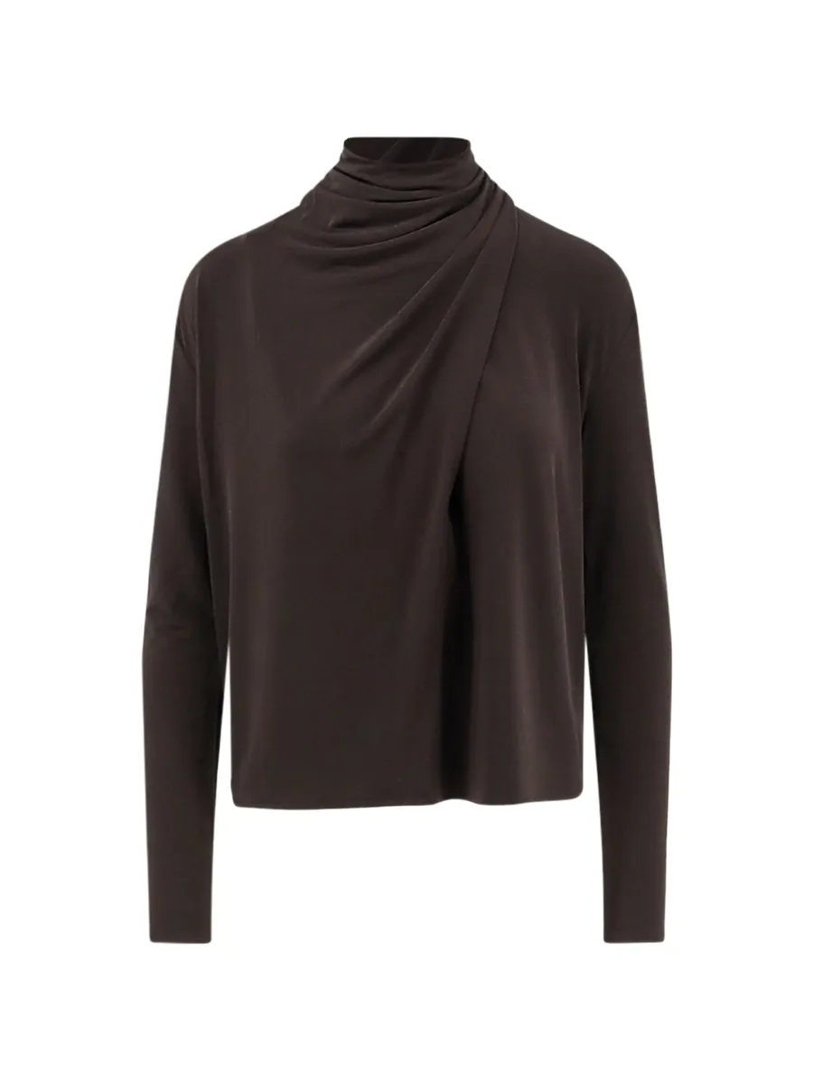 draped long-sleeve top 1