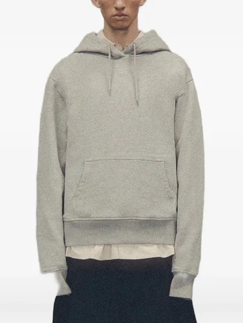 drawstring pouch-pocket hoodie
