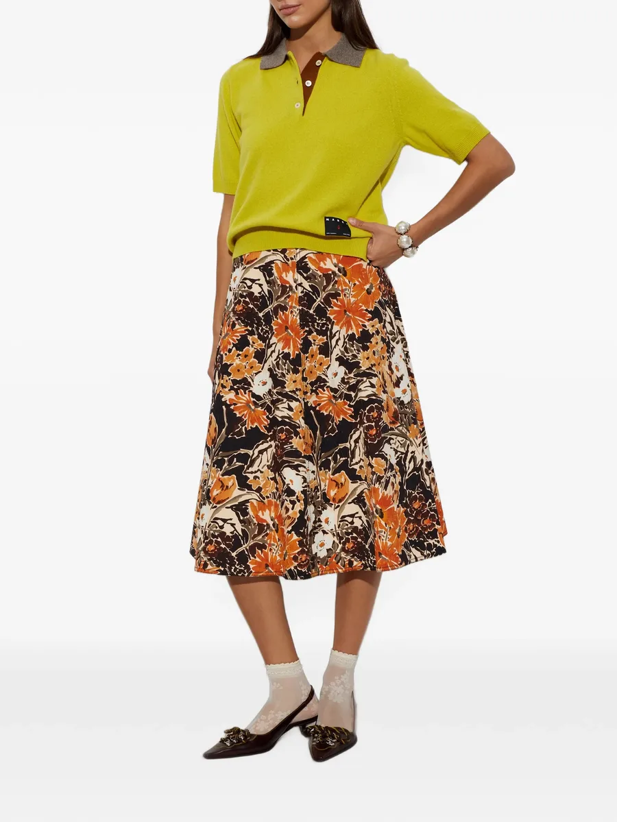 floral-print midi skirt 2