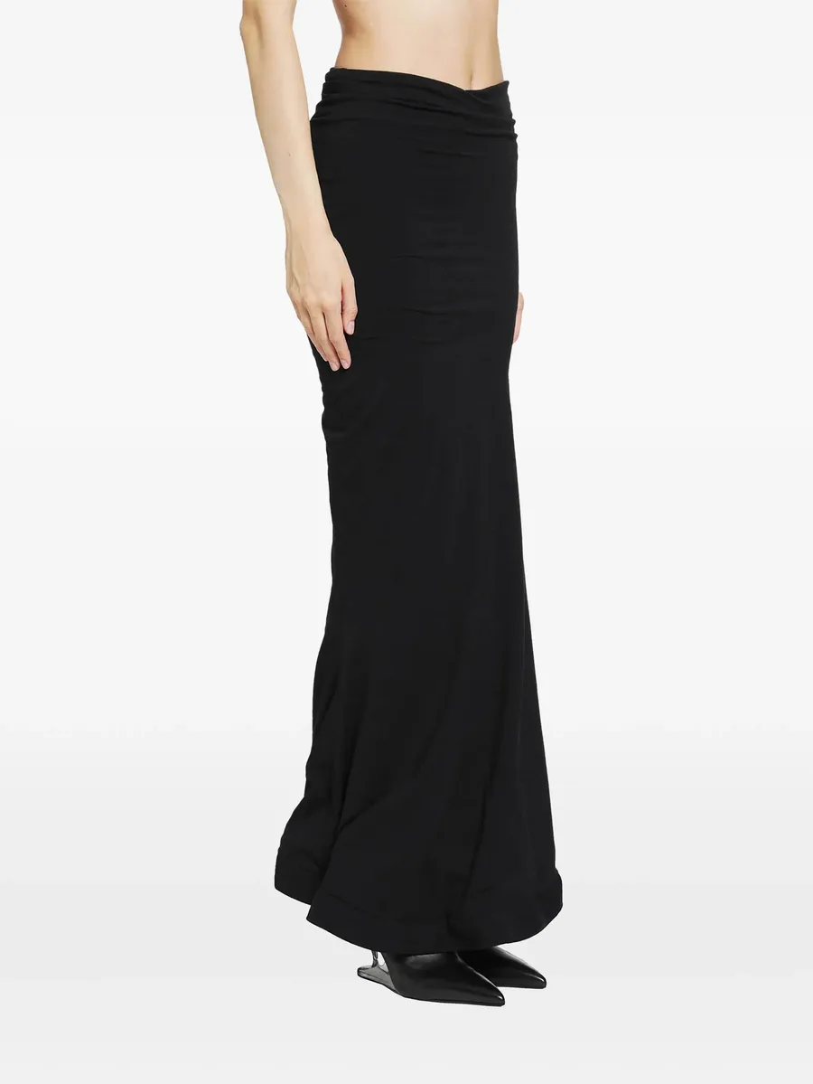 ruched-waist maxi skirt 2