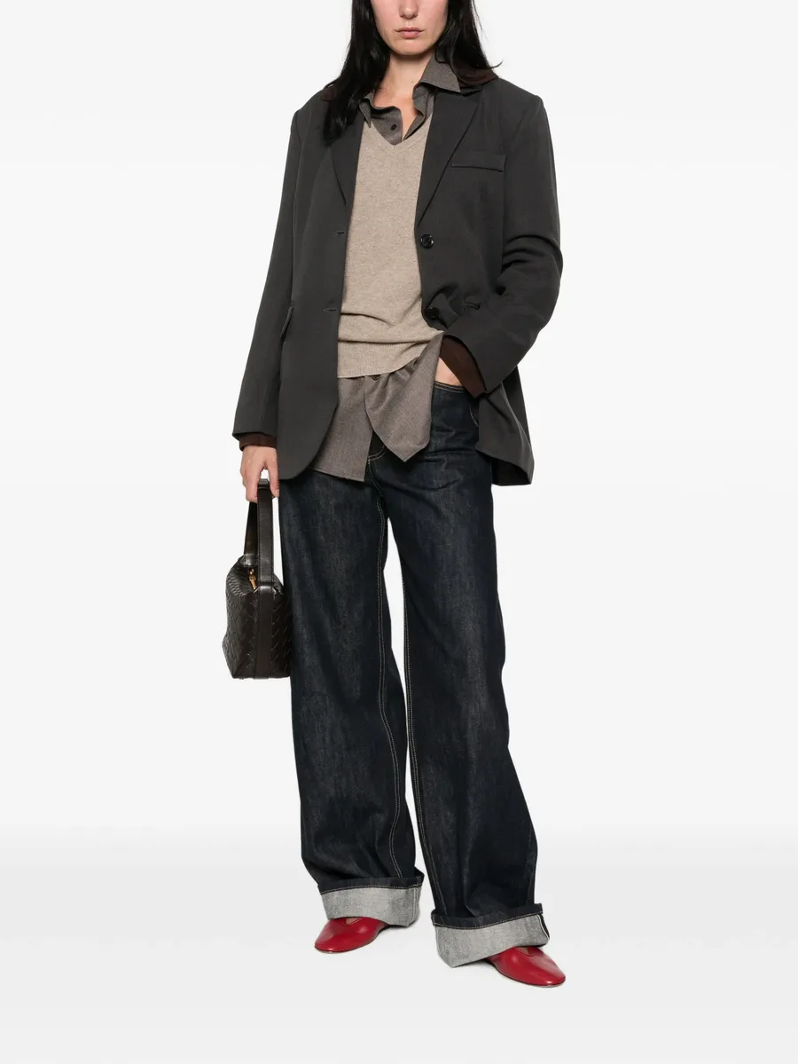 notched-lapel single-breasted jacket 1