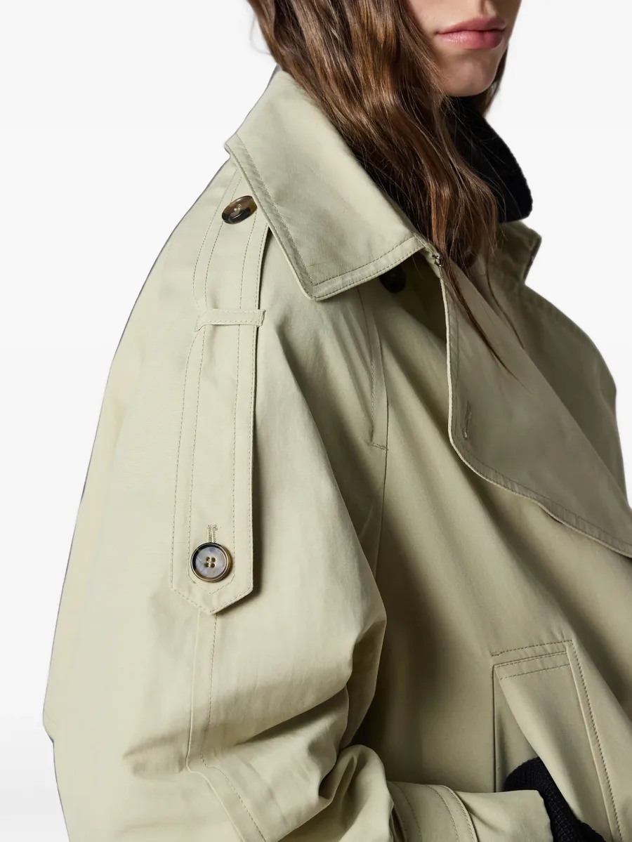 stone cropped trench jacket 5