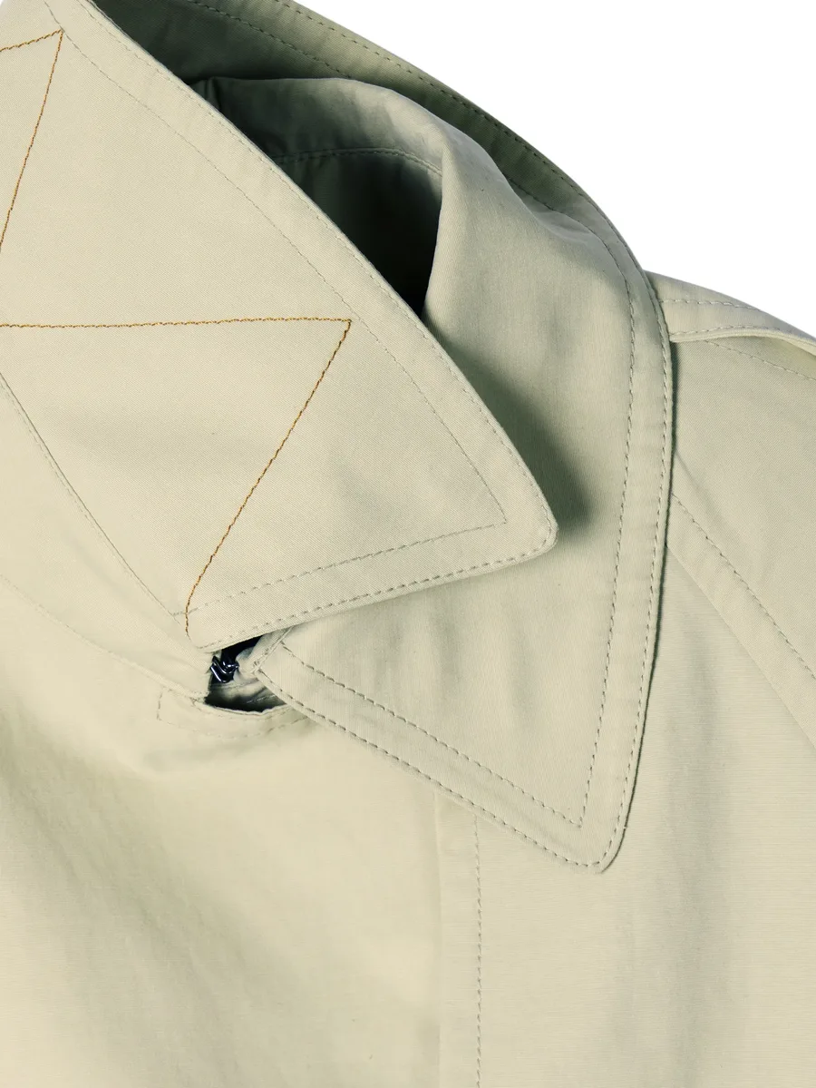stone cropped trench jacket 6