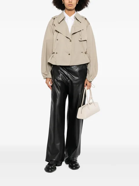 drawstring-waist jacket