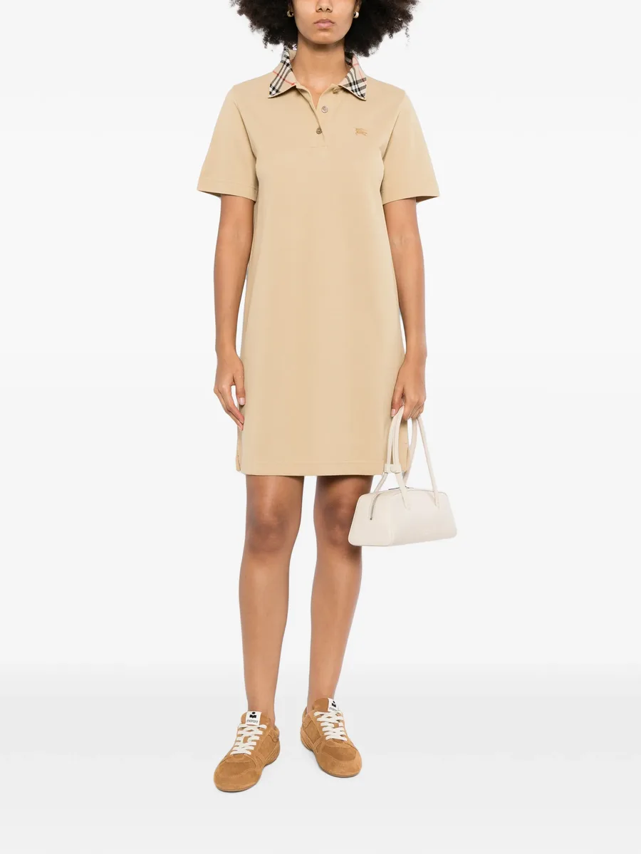 check-pattern polo dress 2