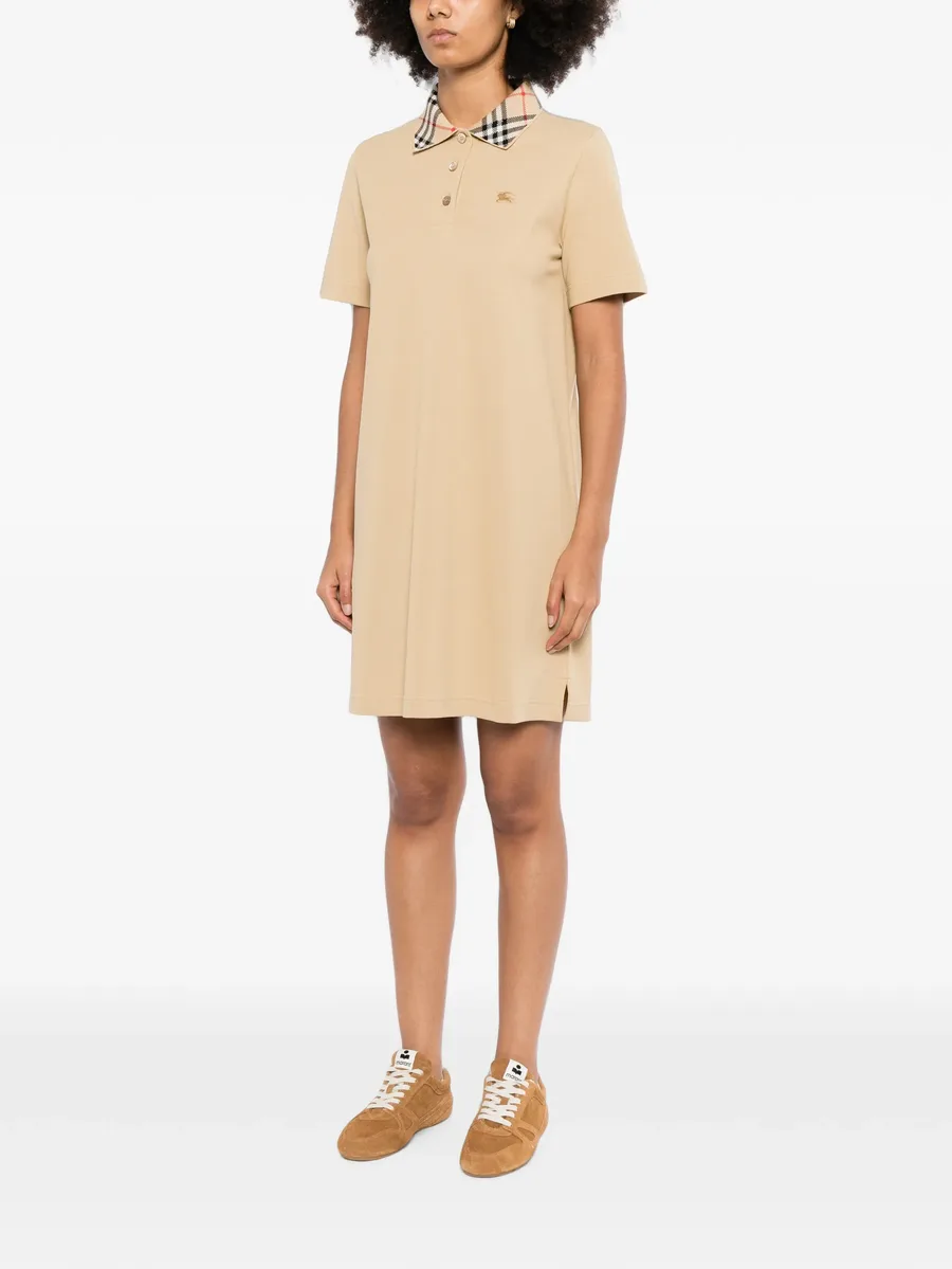 check-pattern polo dress 3