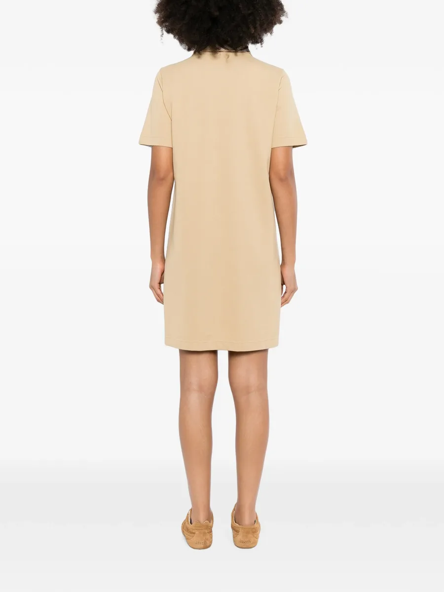 check-pattern polo dress 4