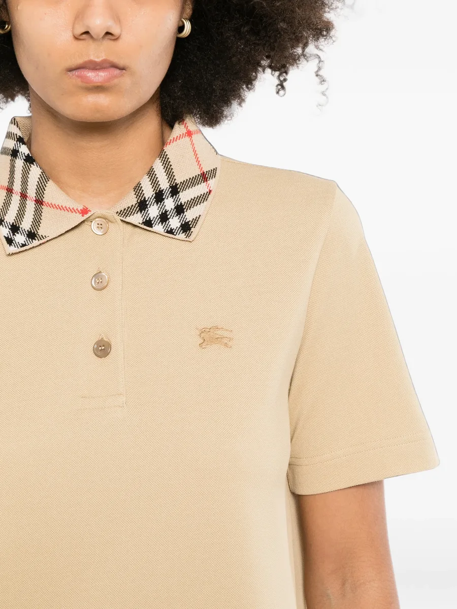 check-pattern polo dress 5