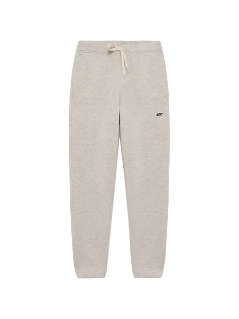 logo-embroidered drawstring track pants