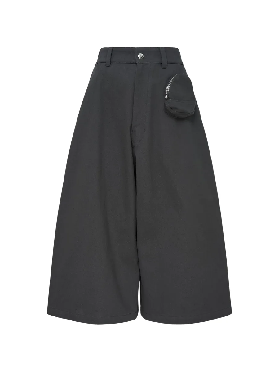 pouch-detail wide-leg trousers 1