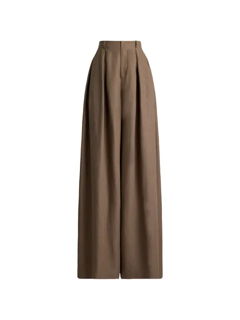 pleated palazzo pants
