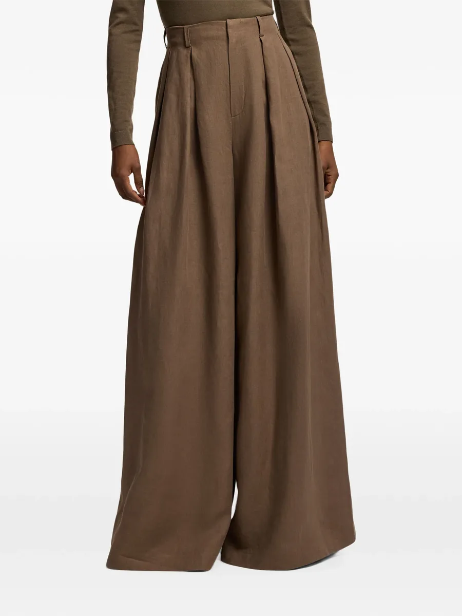 pleated palazzo pants 3