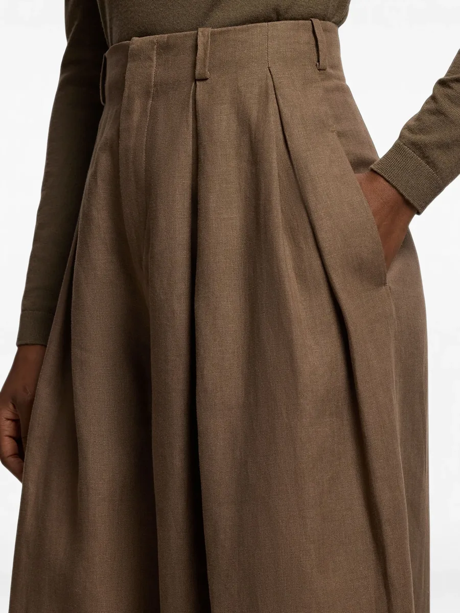 pleated palazzo pants 6
