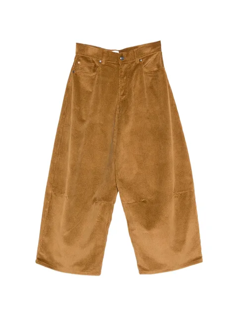corduroy wide-leg trousers
