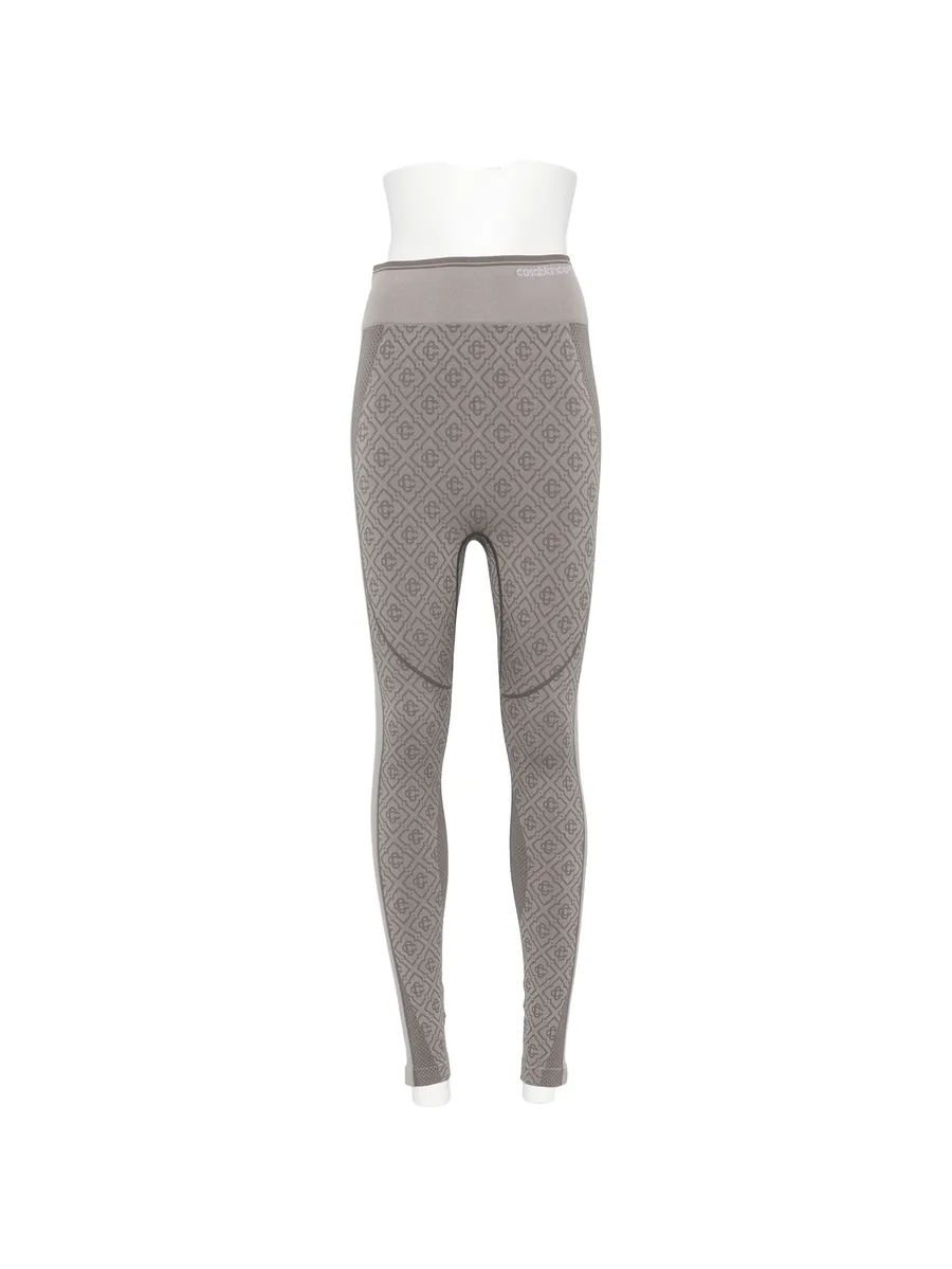 monogram-pattern leggings 1