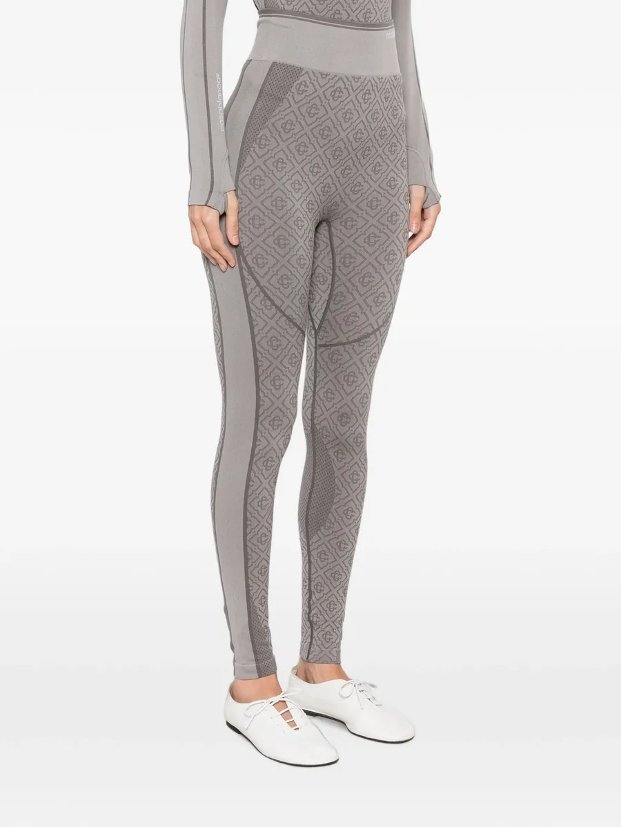 monogram-pattern leggings 2